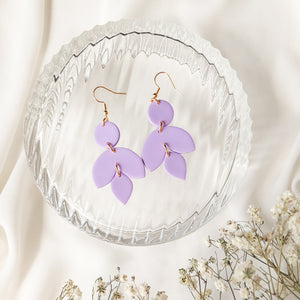 Avaa kuva diaesityksessä, Viola korvakorut, laventeli
